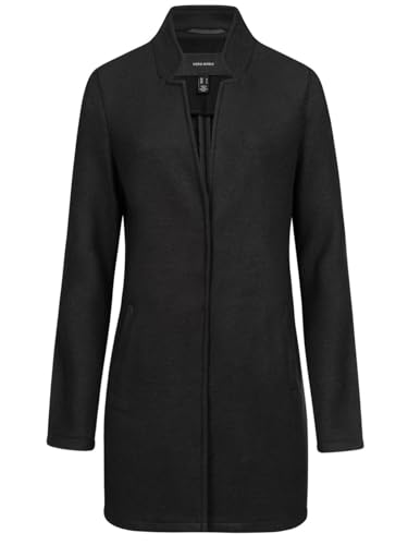 Vero Moda Damen Kurzmantel VMBrushedkatrine lange Damenjacke 10298590 Black S von Vero Moda