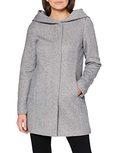 VERO MODA Damen Jacke 10202688 Light Grey Melange Xs von VERO MODA