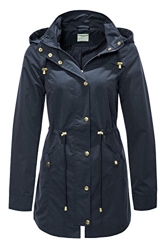 VERO MODA Damen VMPERNILLE 3/4 Parka A Mantel, Blau (Navy Blazer), 36 (Herstellergröße: S) von VERO MODA