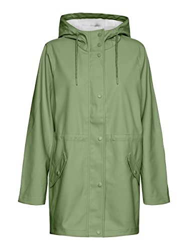 VERO MODA Damen Regenjacke VMMalou wasserabweisender Parka mit Kapuze 10266982 loden frost XS von VERO MODA