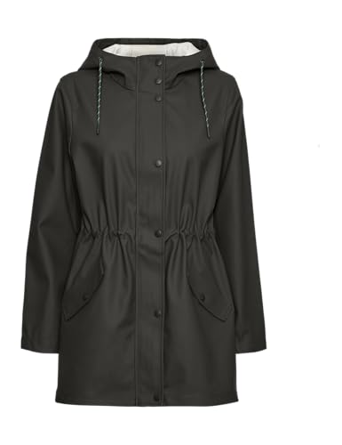 VERO MODA Damen Regenjacke VMMalou wasserabweisender Parka mit Kapuze 10266982 peat XL von VERO MODA