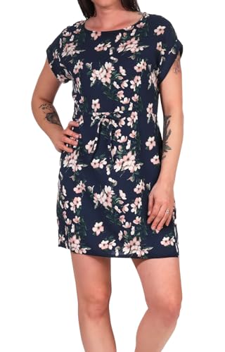 VERO MODA Damen Sommer-Kleid Kurzarm mit Blumen VMSimply Easy 10247928 Navy Blazer AOP: imma M von VERO MODA