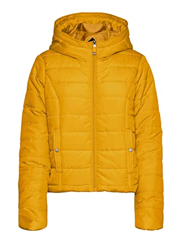 VERO MODA Damen Steppjacke Simone gesteppte Übergangsjacke 10266987 golden yellow S von VERO MODA