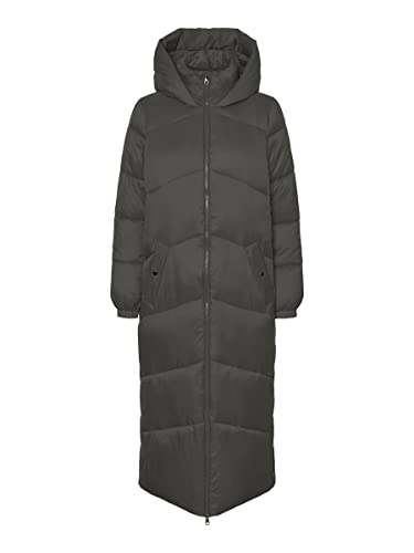 VERO MODA Damen Steppmantel VMUppsala Long Coat 10270145 peat M von VERO MODA