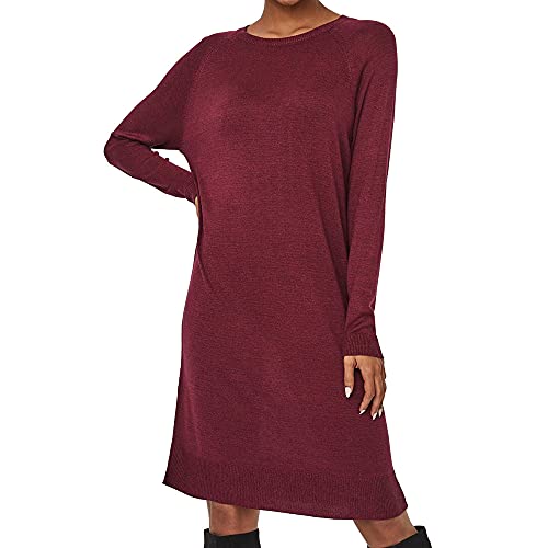 VERO MODA Damen Strickkleid Meghan weinrot M VERO MODA Damen Strickkleid Meghan weinrot M von VERO MODA