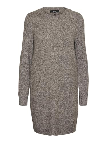 VERO MODA Damen Vmdoffy O-Neck Jurk Ga Noos Kleid, Coffee Bean, M EU von VERO MODA