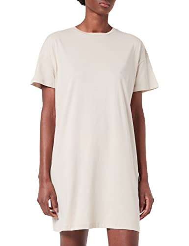 VERO MODA Damen T-Shirt Kleid Vmpia Ss Oversize Dress Noos, Silver Lining, S von VERO MODA