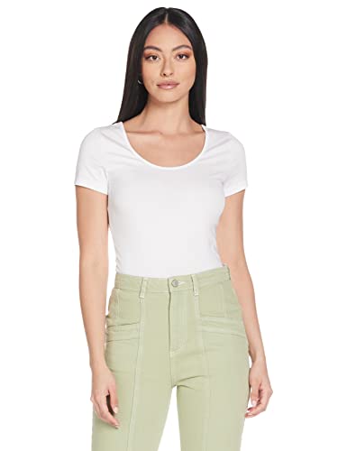 VERO MODA Damen VMMAXI My SS Soft U-Neck NOOS T-Shirt, Weiß Bright White, 36 (Herstellergröße: S) von VERO MODA