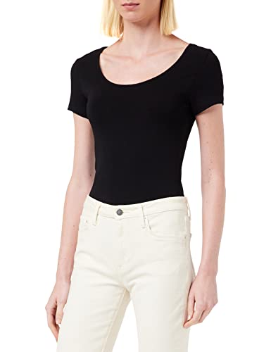 VERO MODA Damen T-Shirt VMMAXI My SS Soft U - Neck NOOS, Einfarbig, Gr. 42 (Herstellergröße: XL), Schwarz Black von VERO MODA