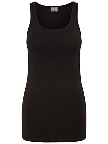 VERO MODA Damen Vmmaxi My Soft Long Tank Noos Top, Schwarz, XL EU von VERO MODA