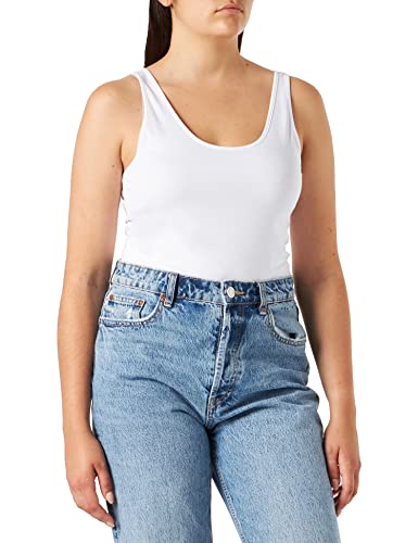 VERO MODA Damen VMMAXI My Soft UU Tank NOOS Top, Weiß (Bright White), 36 (Herstellergröße: S) von VERO MODA