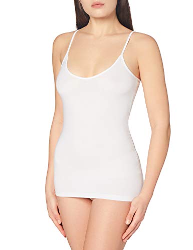 Vero Moda NOS Damen Top VMMAXI My SOFT V SINGLET NOOS, Weiß (Bright White), 36 (Herstellergröße: S) von VERO MODA