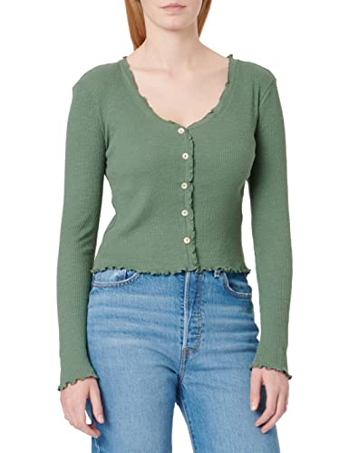 VERO MODA Damen VMANITA LS V-Neck Cardigan JRS GA NOOS Langarmshirt, Laurel Wreath, L von VERO MODA