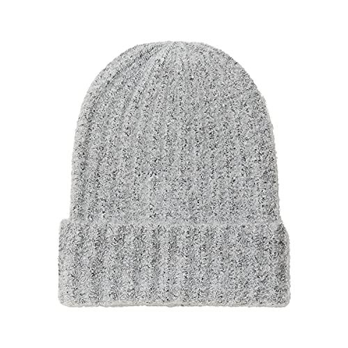 VERO MODA Accessories Damen VMANNA Rib Beanie GA NOOS Mütze, Light Grey Melange, ONE Size, Einheitsgröße von VERO MODA