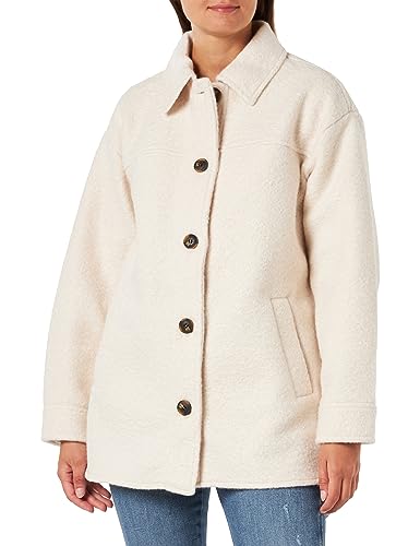 VERO MODA Damen VMANNYDORA Jacket BOOS Jacke, Oatmeal/Detail:SOLID, XS von VERO MODA