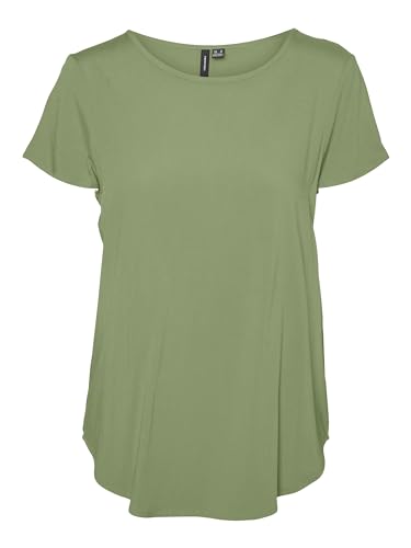 VERO MODA Damen VMBELLA SS WVN GA NOOS Top, Hedge Green, XXL von VERO MODA