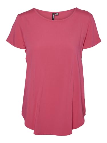 VERO MODA Damen VMBELLA SS WVN GA NOOS Top, Raspberry Sorbet, Small von VERO MODA