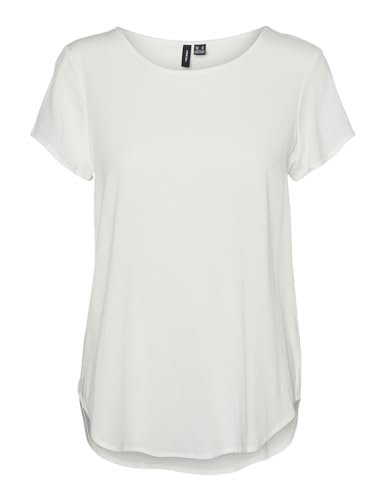 VERO MODA Damen VMBELLA SS WVN GA NOOS Top, Snow White, M von VERO MODA