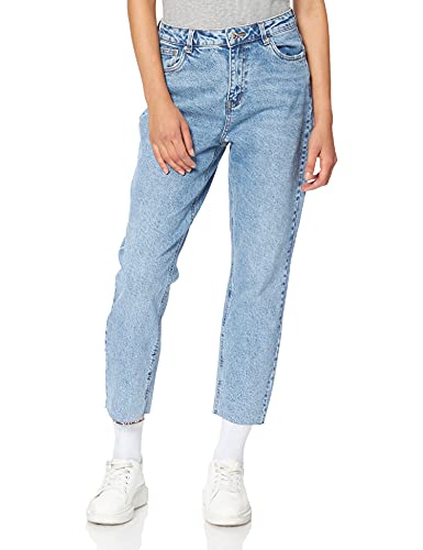 Vero Moda Damen VMBRENDA HR Straight A Cut GU384 GA NOOS Jeans, Light Blue Denim, 31W / 34L von VERO MODA