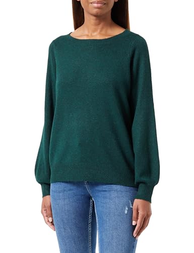 VERO MODA Damen Vmbrilliant Ls Boatneck Blouse Ga Noos Pullover, Pine Grove/Detail:melange, S von VERO MODA