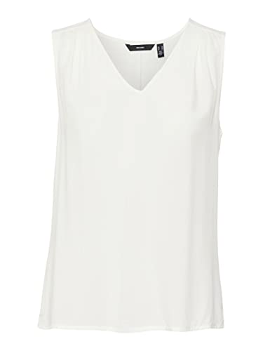 VERO MODA Damen VMBRIT SL JRS NOOS Top, Snow White, XS von VERO MODA