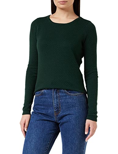 Vero Moda Damen VMCARE Structure LS O-Neck Blouse GANOOS Bluse, Pine Grove, S von VERO MODA