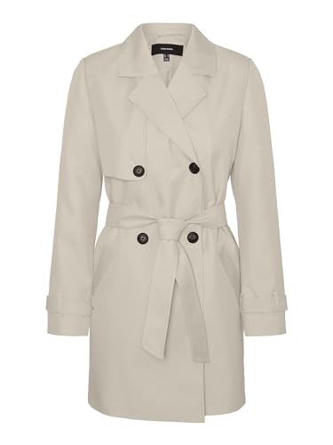 VERO MODA Damen VMCELESTE 3/4 NOOS Trenchcoat, Oatmeal, XL von VERO MODA