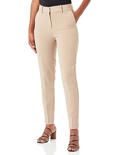 VERO MODA Damen VMCELESTE HR TAP Tailored Pant NOOS Hose, Silver Mink, 34/32 von VERO MODA