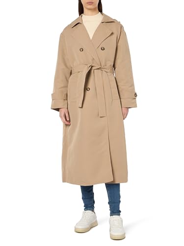 VERO MODA Damen VMCHLOE Long Trenchcoat NOOS Jacke, Silver Mink, L von VERO MODA