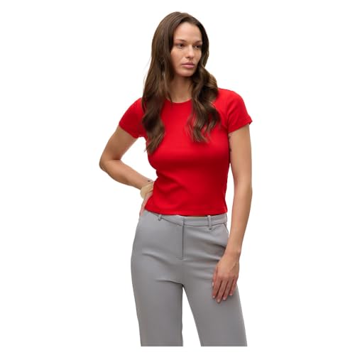 VERO MODA Damen VMCHLOE SS Short GA JRS NOOS Top, High Risk Red, X-Large VERO MODA Damen VMCHLOE SS Short GA JRS NOOS Top, High Risk Red, X-Large von VERO MODA
