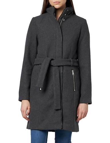 VERO MODA Damen VMCLASS Bessy AW23 Wool Jacket GA BOOS Jacke, Dark Grey Melange/Detail:Melange, L von VERO MODA