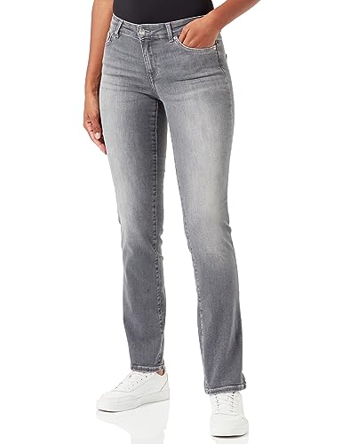 VERO MODA Damen VMDAF MR Straight DO202 NOOS Jeans, Medium Grey Denim, 28/34 von VERO MODA