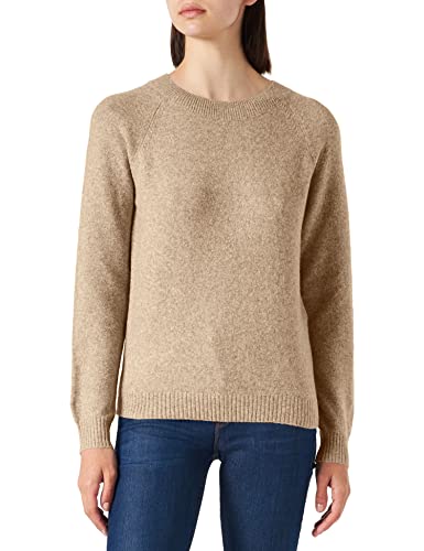 VERO MODA Damen VMDOFFY LS O-Neck Blouse GA NOOS 10201022, Sepia Tint/Melange, XL von VERO MODA