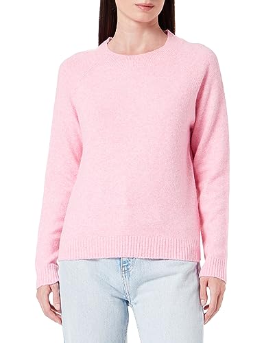 VERO MODA Damen VMDOFFY LS O-Neck Blouse GA NOOS Pullover, Sachet Pink/Detail:Melange, XL von VERO MODA