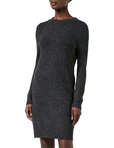 VERO MODA Mini Strickkleid Meliert Langarm Rundhals Regular Fit Kleid Kurz Basic Oberschenkellang VMDOFFY von VERO MODA