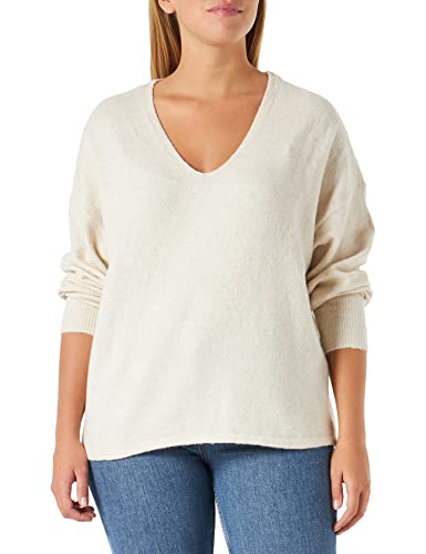 VERO MODA Damen Vmdoffy V-neck Blouse Ga Boo Pullover, Birch, S EU von VERO MODA