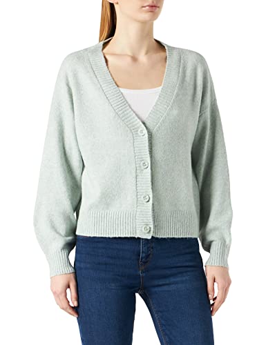 VERO MODA Damen Cardigan Sweater Vmdoffy Ls V-neck Button Cardigan Ganoos, Jadeite, S von VERO MODA