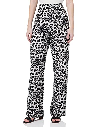 VERO MODA Damen VMEASY H/W Wide Pants WVN GA Hose, Snow White/AOP:Liv, M von VERO MODA