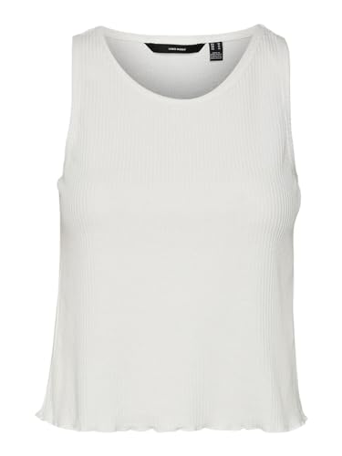 VERO MODA Damen VMEMMA TANK TOP NOOS, Snow White, M von VERO MODA