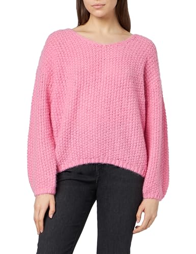 VERO MODA Damen VMERIN Structure LS V-NK GA Boo Pullover, Sachet Pink, L von VERO MODA