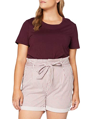 VERO MODA Damen Vmeva Hr Paperbag Cot Ps Noos Ga Shorts, Snow White, XS von VERO MODA