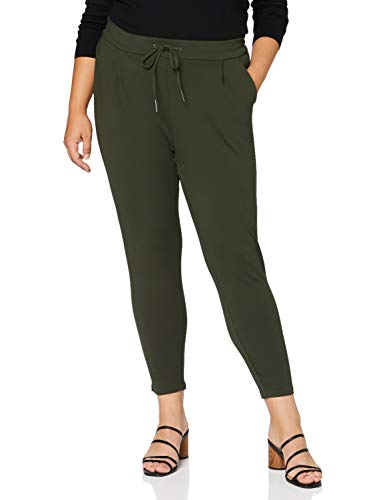 VERO MODA Stoffhose Elegante Stretch Business Pants Lockere Hose mit Kordelzug VMEVA, Farben:Grau,Größe Damen:L/L32,Z - Länge L30/32/34/36/38:L32 von VERO MODA