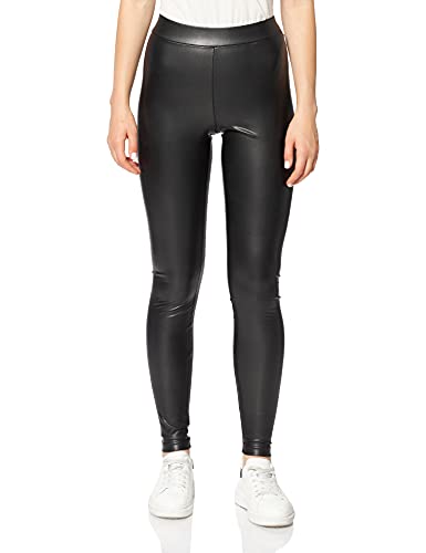 VERO MODA Damen VMGANA MW PL LEGGING NOOS, Black, XL/34 von VERO MODA