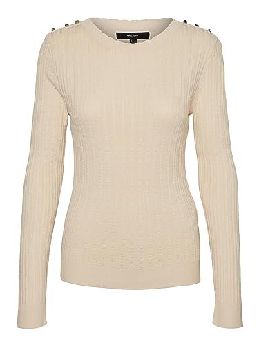 VMGLORY LS O-Neck Button Pullover GA Boo von VERO MODA