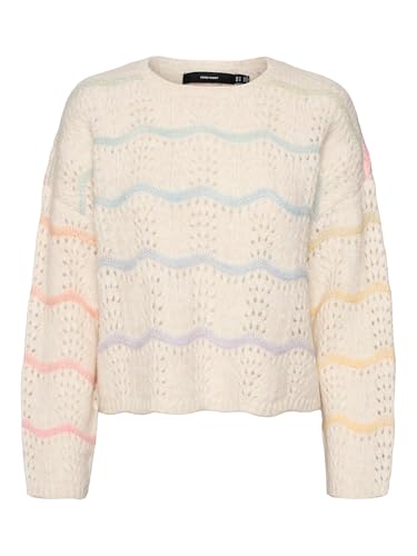 VERO MODA VMHATTY LS O-Neck Stitch Pullover Boo von VERO MODA