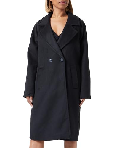 VERO MODA Damen VMHAZEL Long Wool Coat BOOS Mantel, Black, XS von VERO MODA