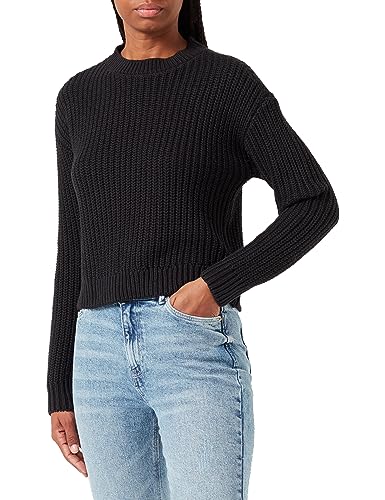 VERO MODA Damen VMHILDA LS O-Neck GA NOOS Pullover, Black, M von VERO MODA