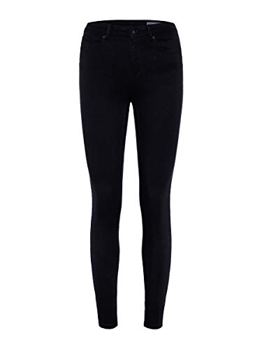 VERO MODA Damen VMHOT Seven MR Slim Push UP Pants Hose, per Pack Schwarz (Black Black), W29/L32(Herstellergröße: M) von VERO MODA