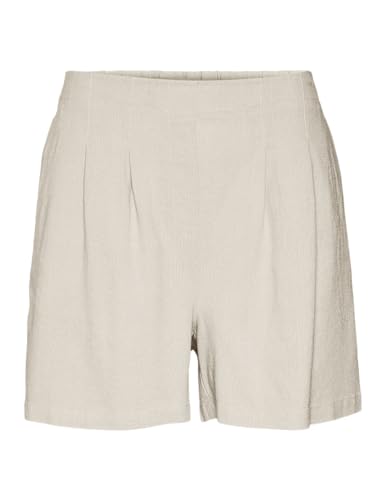 VERO MODA Damen VMJESMILO HW WVN GA NOOS Shorts, Silver Lining, XXLW / 30L von VERO MODA