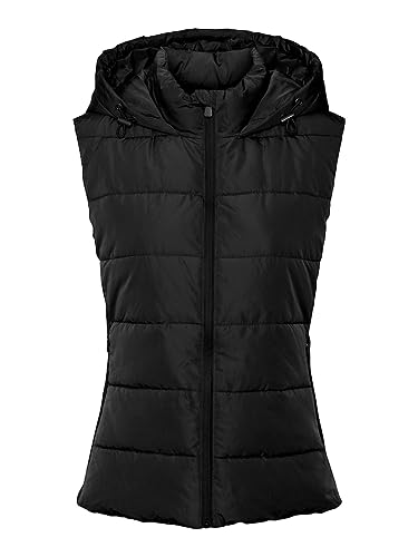 VERO MODA Damen VMJESSIE Short Waistcoat BOOS Weste, Black, S von VERO MODA